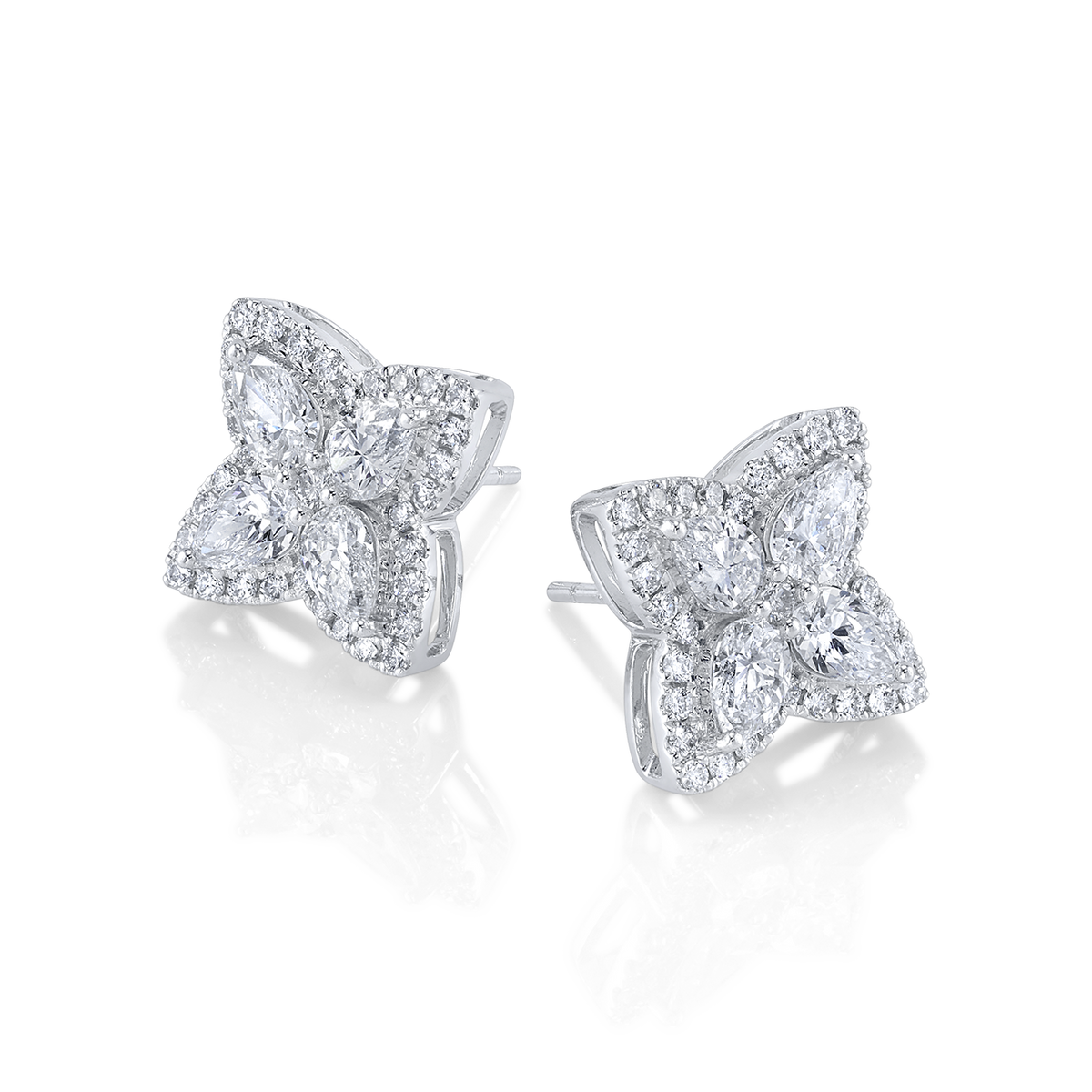 deBoulle Collection Pointed Clover Earrings