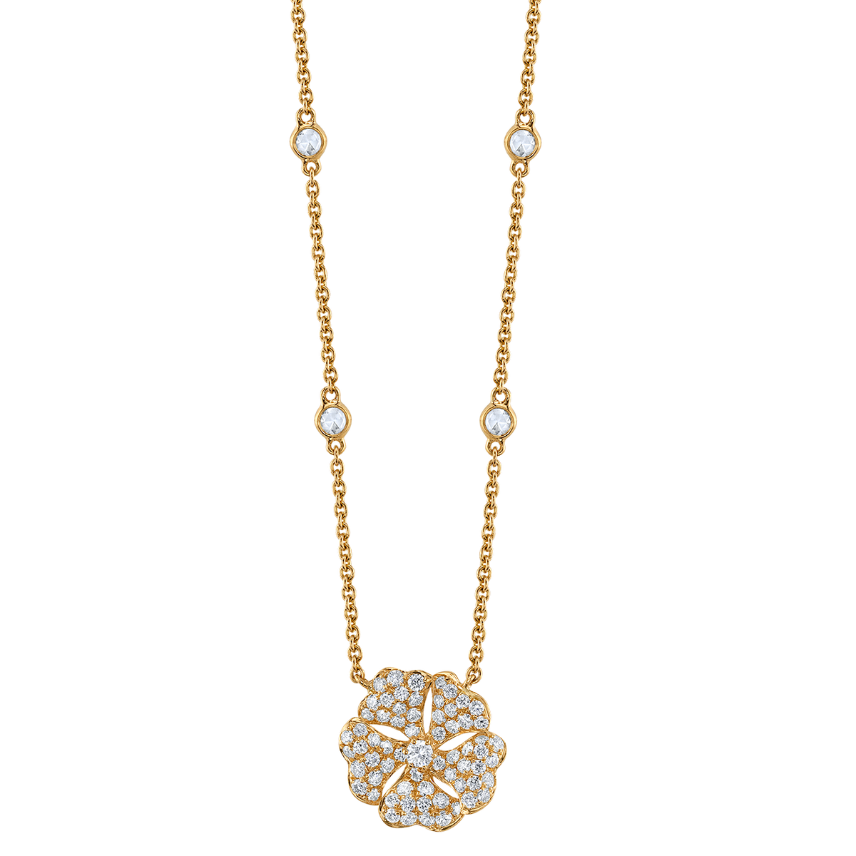 deBoulle Collection Blossom Pendant in Yellow Gold