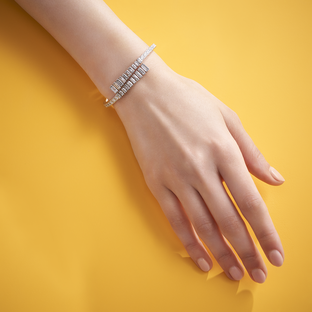 deBoulle Collection Diamond Bypass Bangle