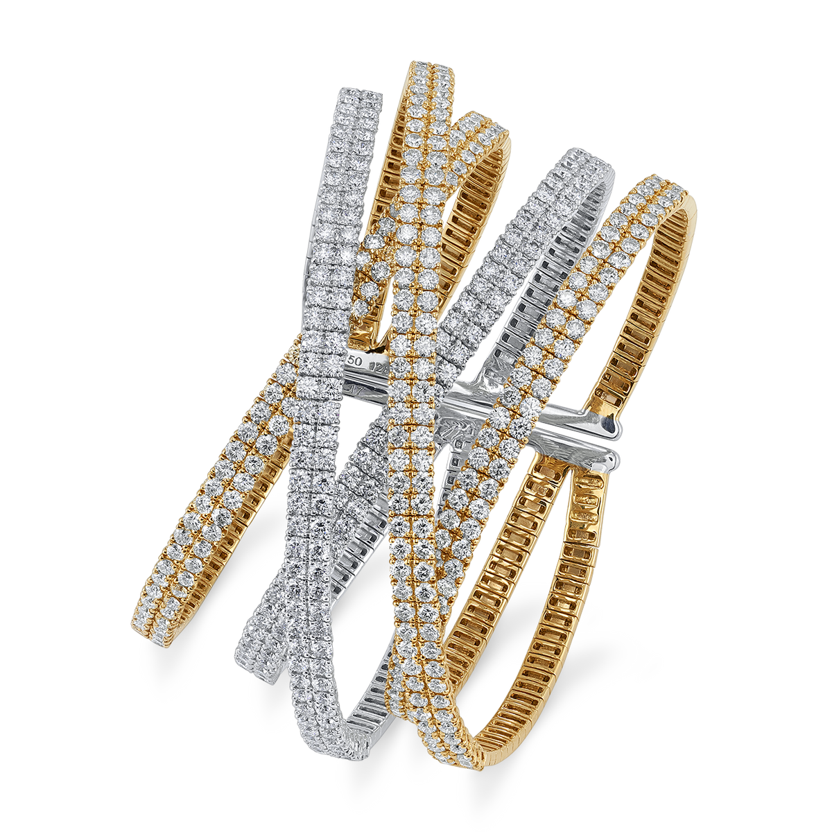 deBoulle Collection 5 Row Interwoven Bangle