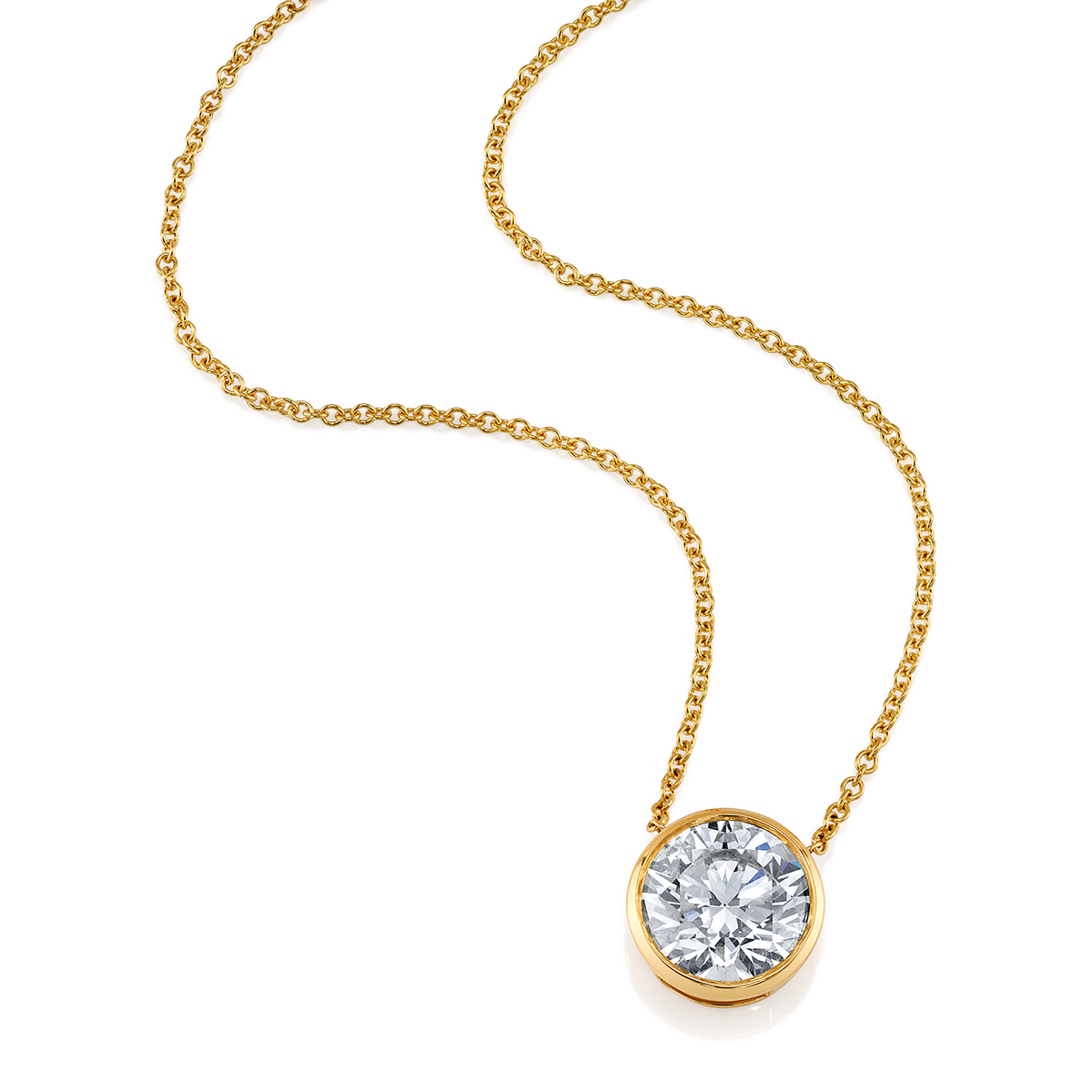 deBoulle High Jewelry Collection Bexel Set Solitaire Pendant