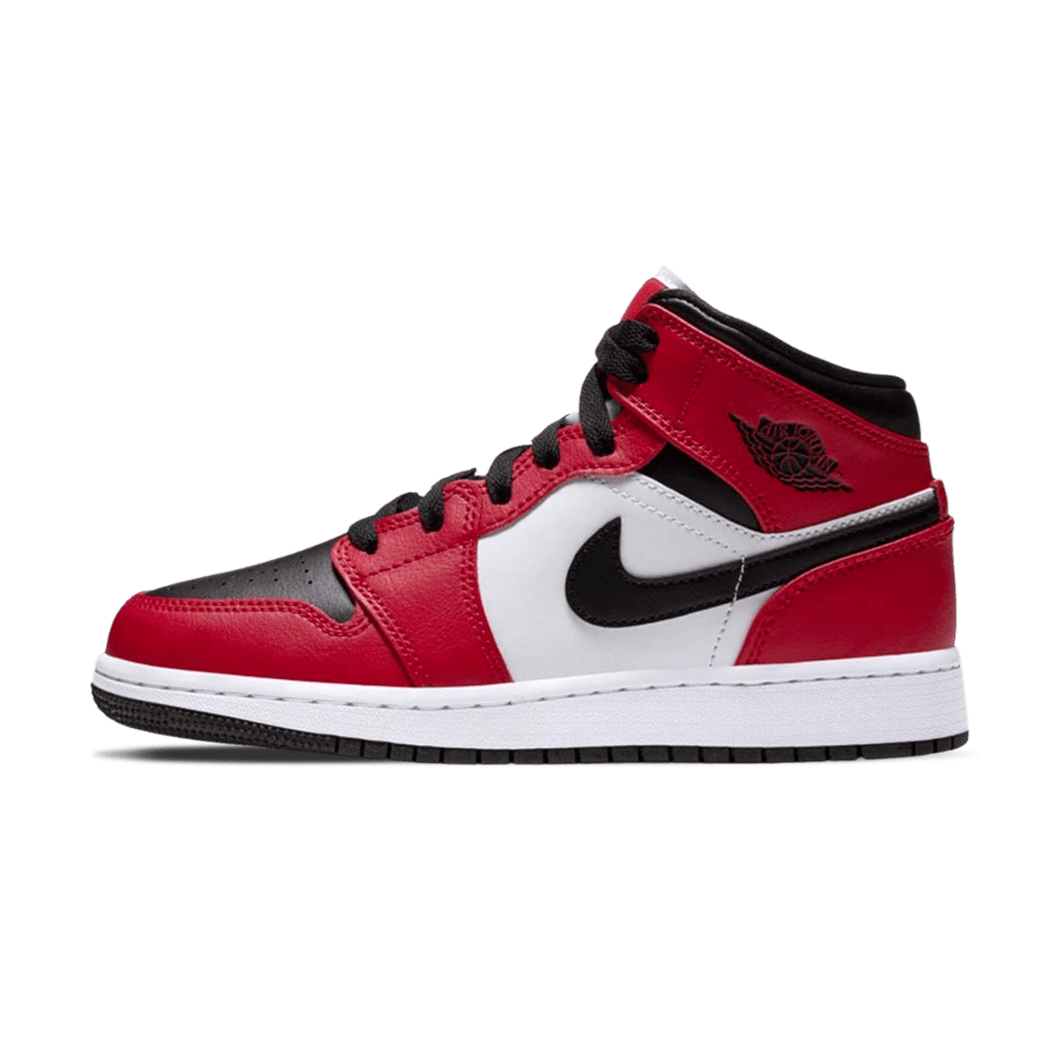 Air Jordan 1 Mid GS 'Chicago Black Toe' — UK 13.5 | EU 32 | US 1Y — Front View