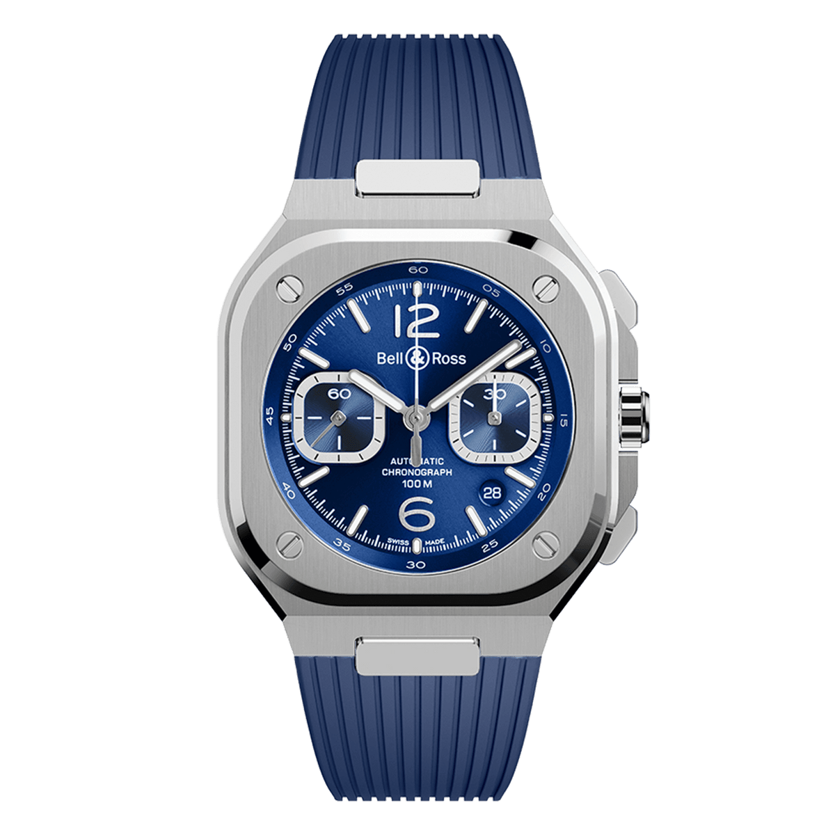 Bell & Ross BR-05 Chrono Blue Steel BR05C-BLU-ST/SRB