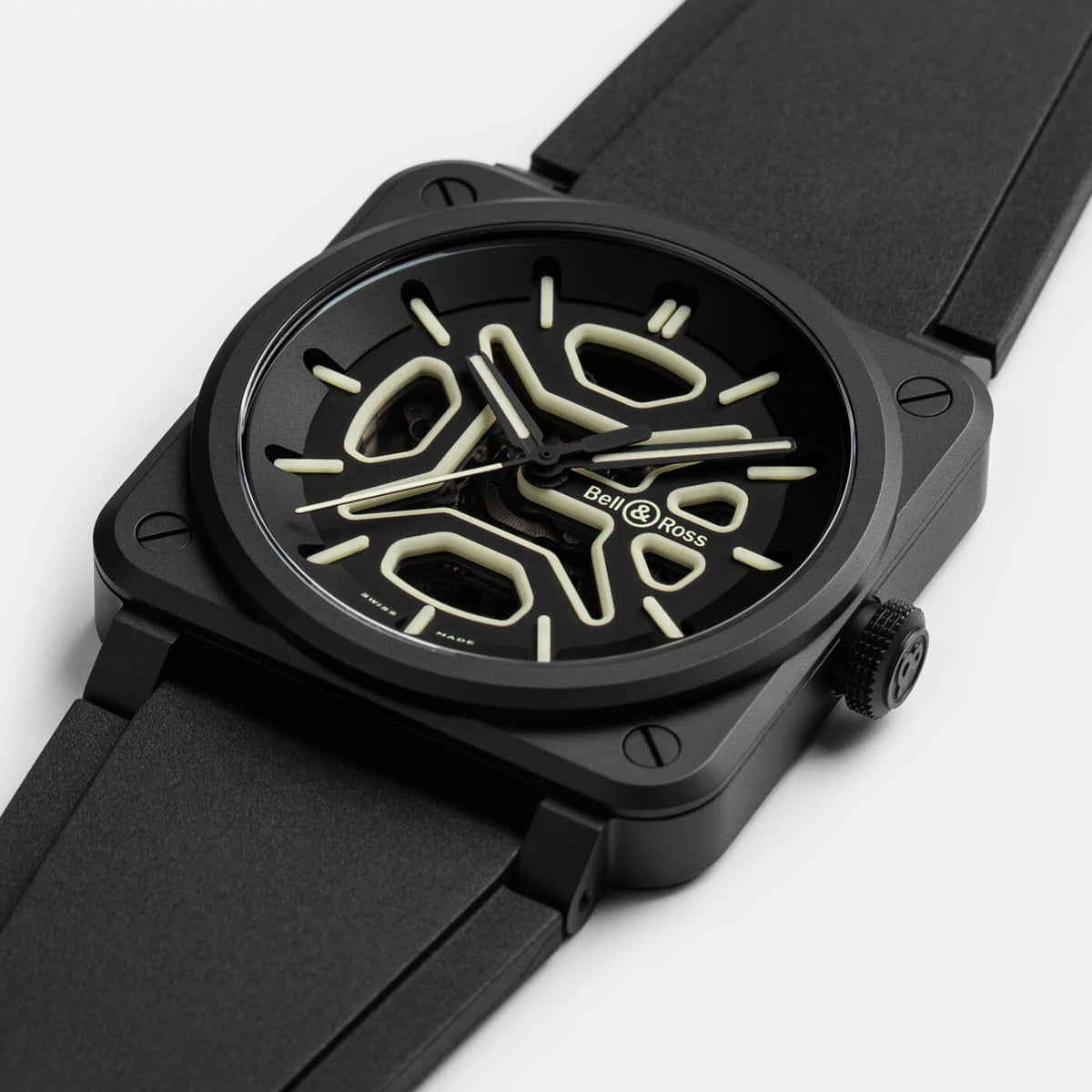 Bell & Ross Skeleton Lum Ceramic BR03A-LM-SKCE/SRB
