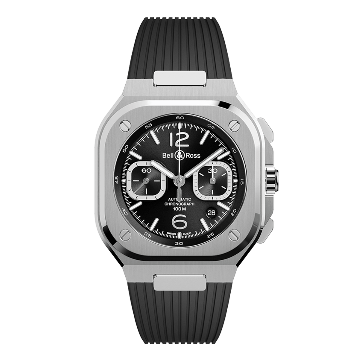 Bell & Ross BR-05 Chrono Black Steel BR05C-BLC-ST/SRB