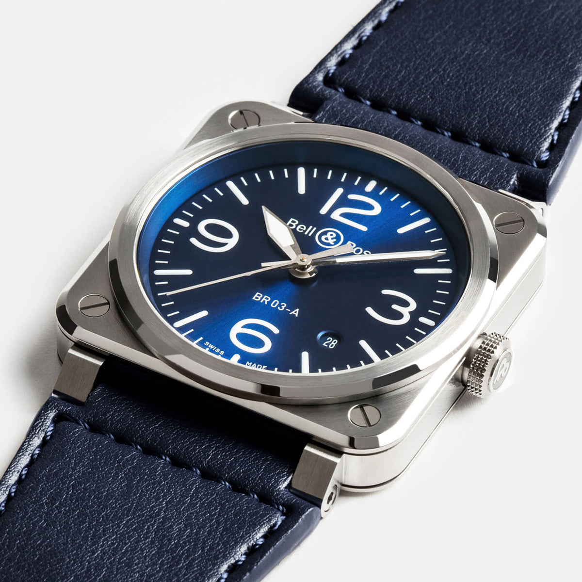 Bell & Ross BR-03 Blue Steel BR03A-BLU-ST/SCA