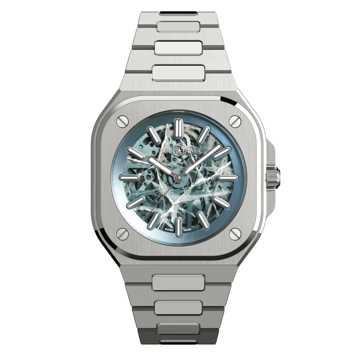 Bell & Ross Skeleton Arctic Blue BR05A-AB-SKST/SST