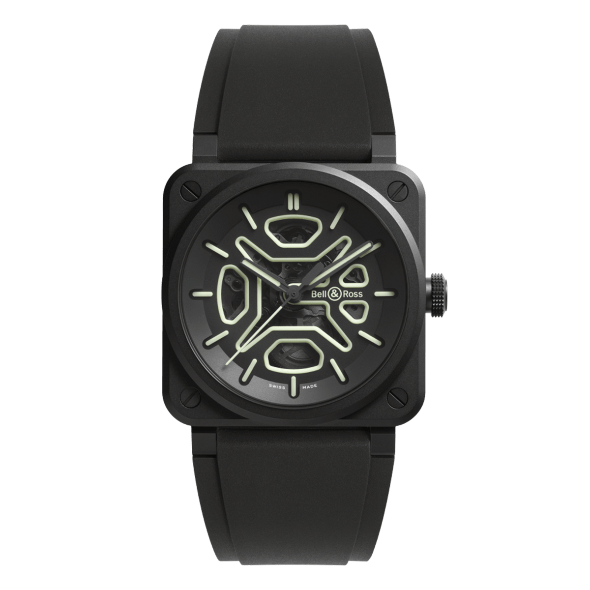 Bell & Ross Skeleton Lum Ceramic BR03A-LM-SKCE/SRB