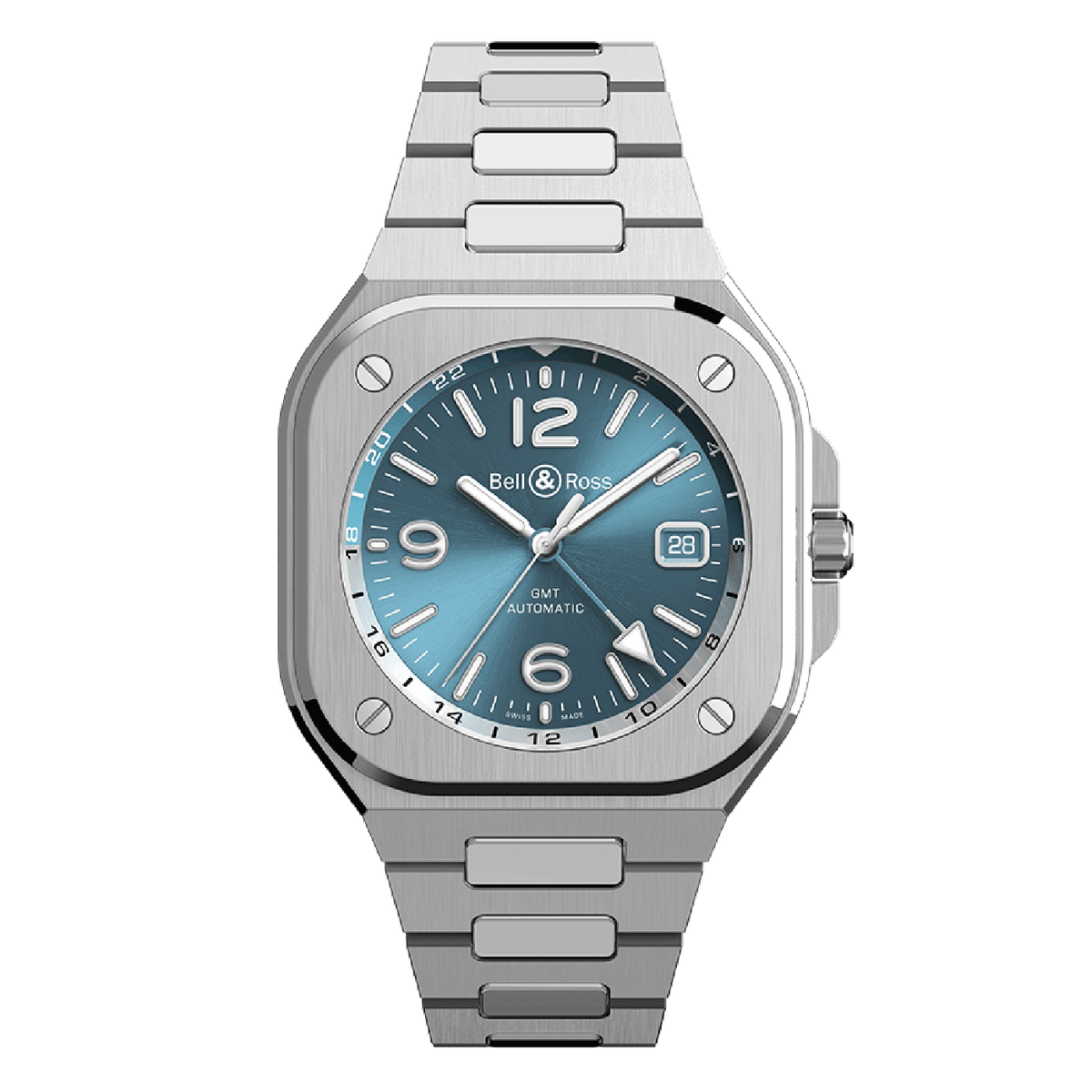 Bell & Ross BR-05 GMT Sky Blue BR05G-PB-ST/SST