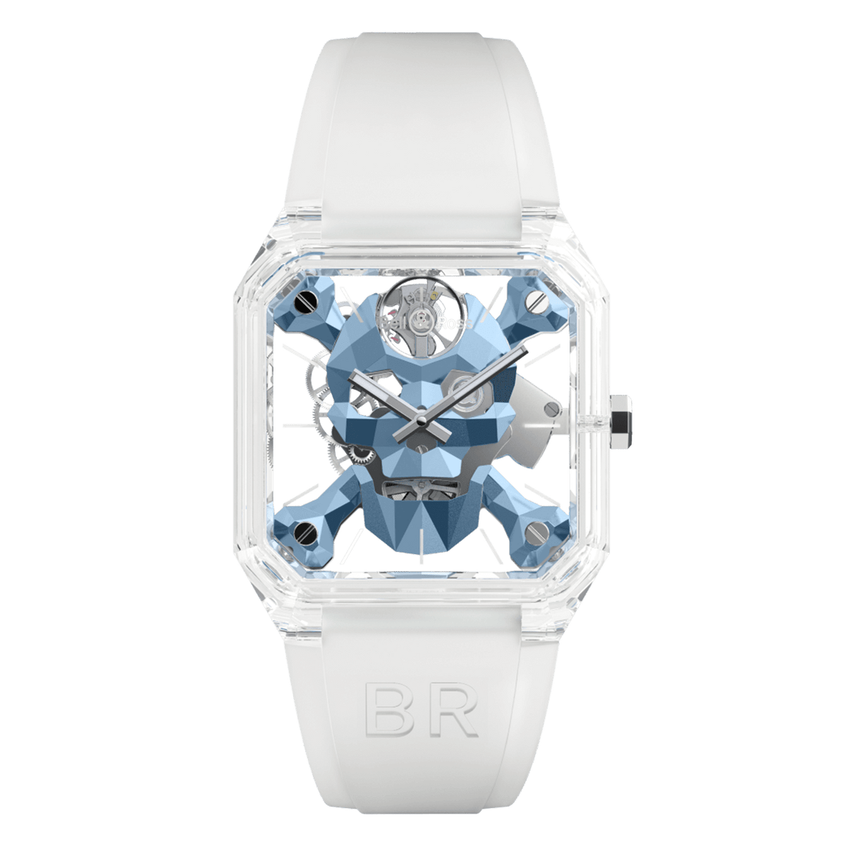Bell & Ross BR-01 Cyber Skull Sapphire Ice Blue BR01-CSKBLU-SAPHIR
