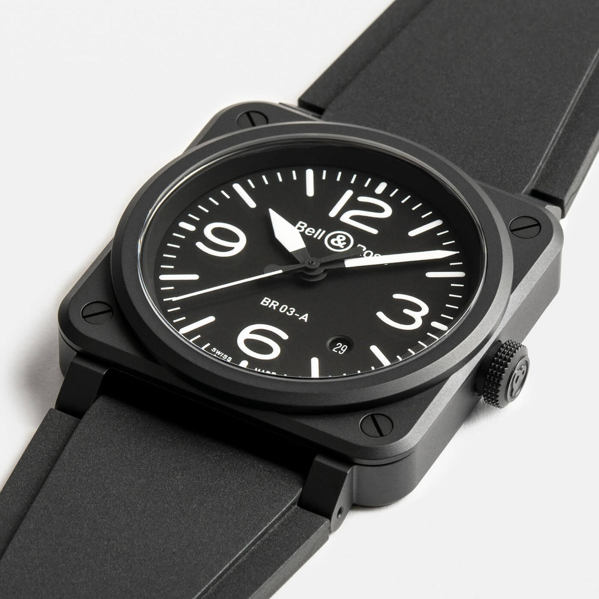 Bell & Ross BR-03 Black Matte BR03A-BL-CE/SRB