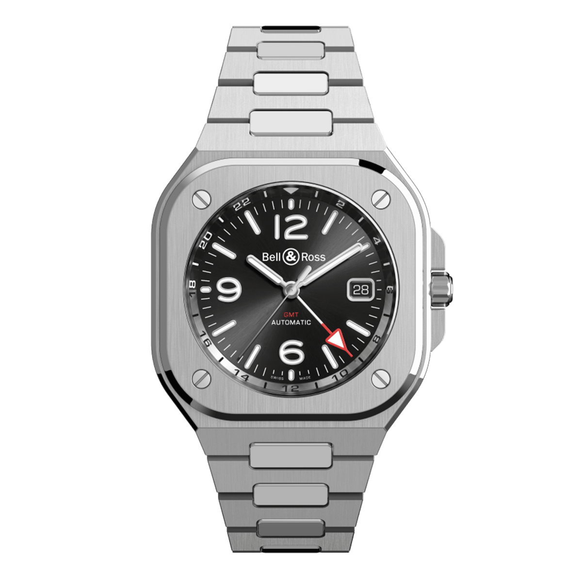 Bell & Ross BR-05 GMT Black BR05G-BL-ST/SST