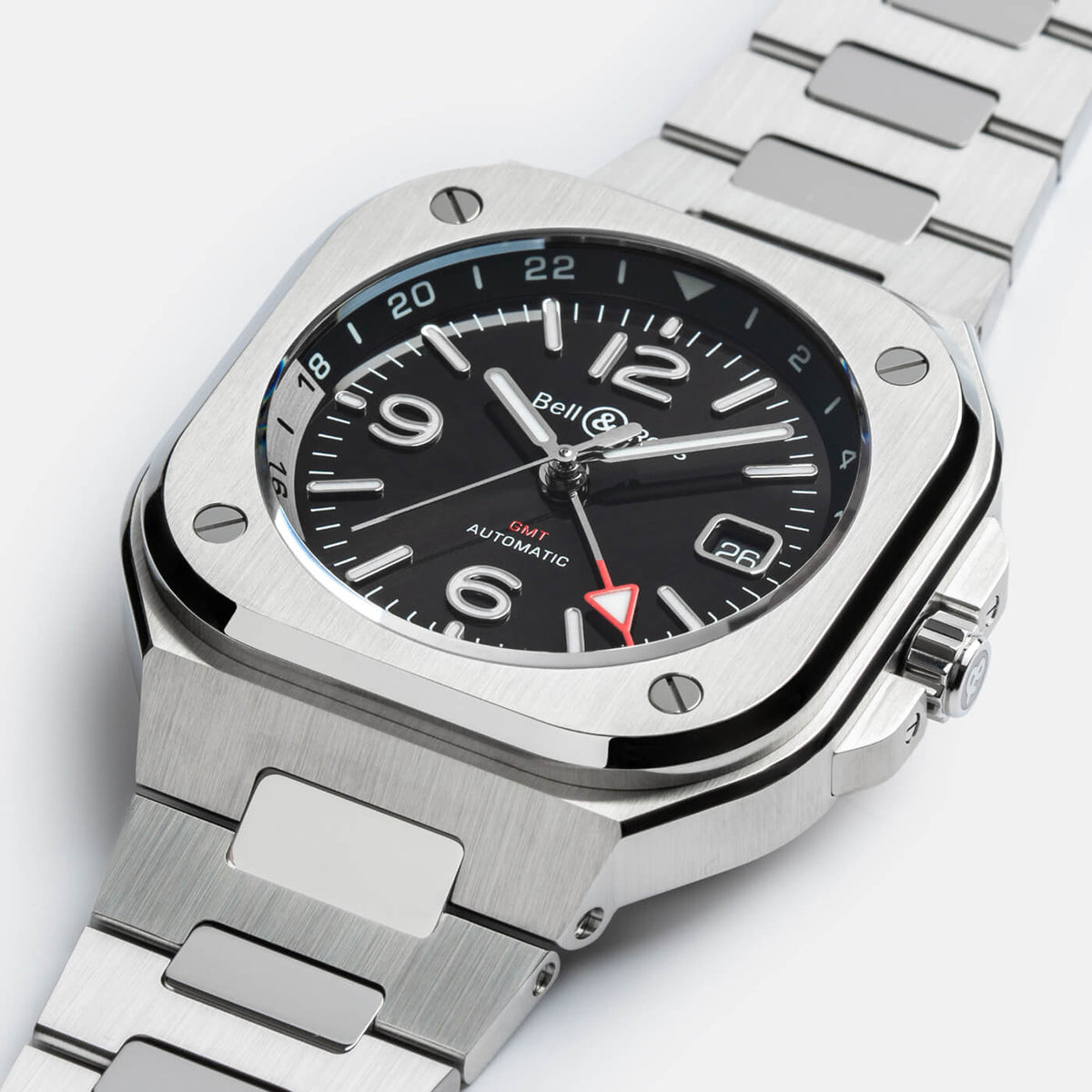 Bell & Ross BR-05 GMT Black BR05G-BL-ST/SST