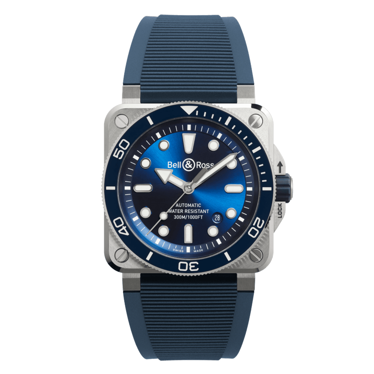 Bell & Ross BR-03 Diver Blue Steel BR03A-D-BLU-ST/SRB
