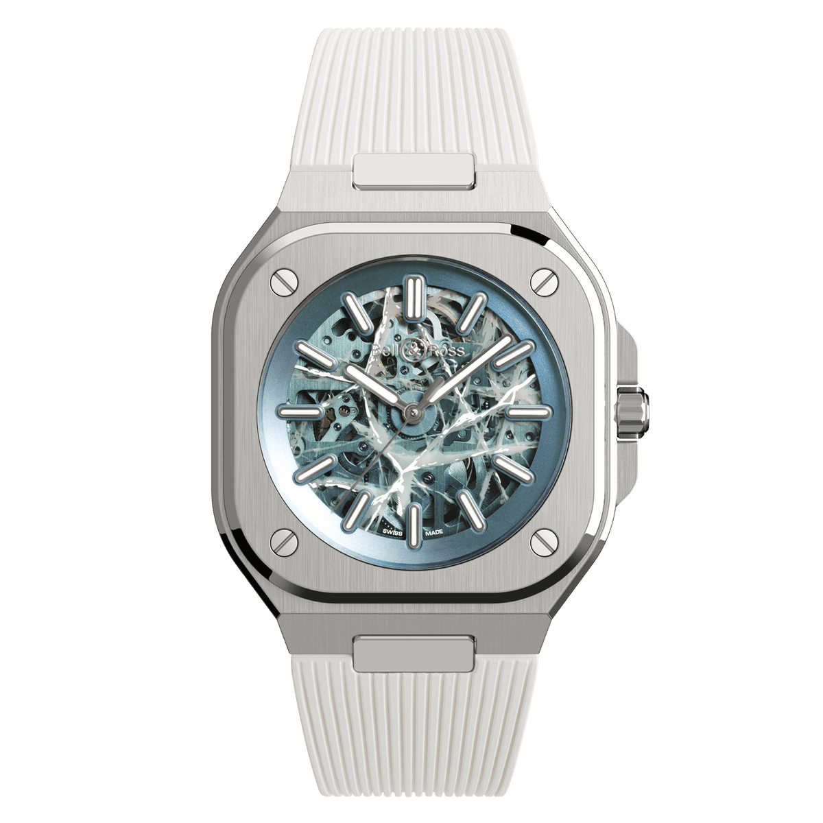 Bell & Ross Skeleton Arctic Blue BR05A-AB-SKST/SRB