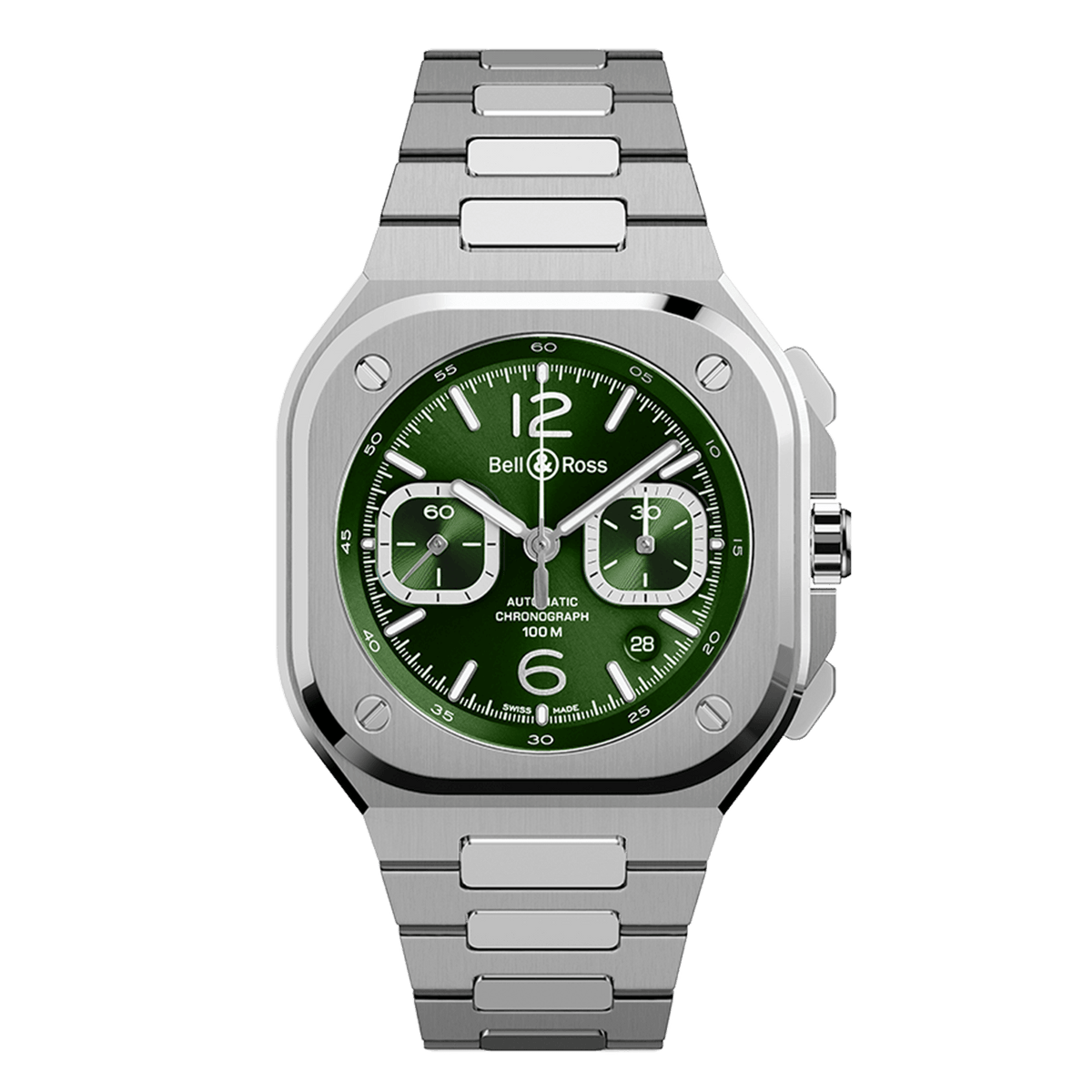 Bell & Ross BR-05 Chrono Green Steel BR05C-GN-ST/SST
