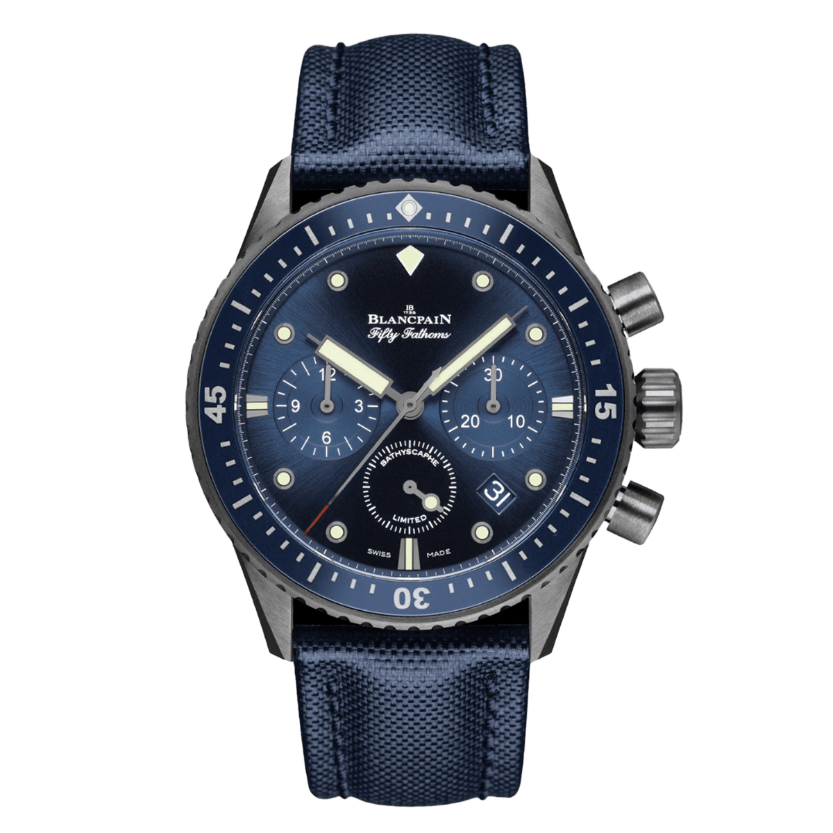 Blancpain Fifty Fathoms Bathyscaphe Chronographe Flyback Ocean Commitment 5200 0240 O52A