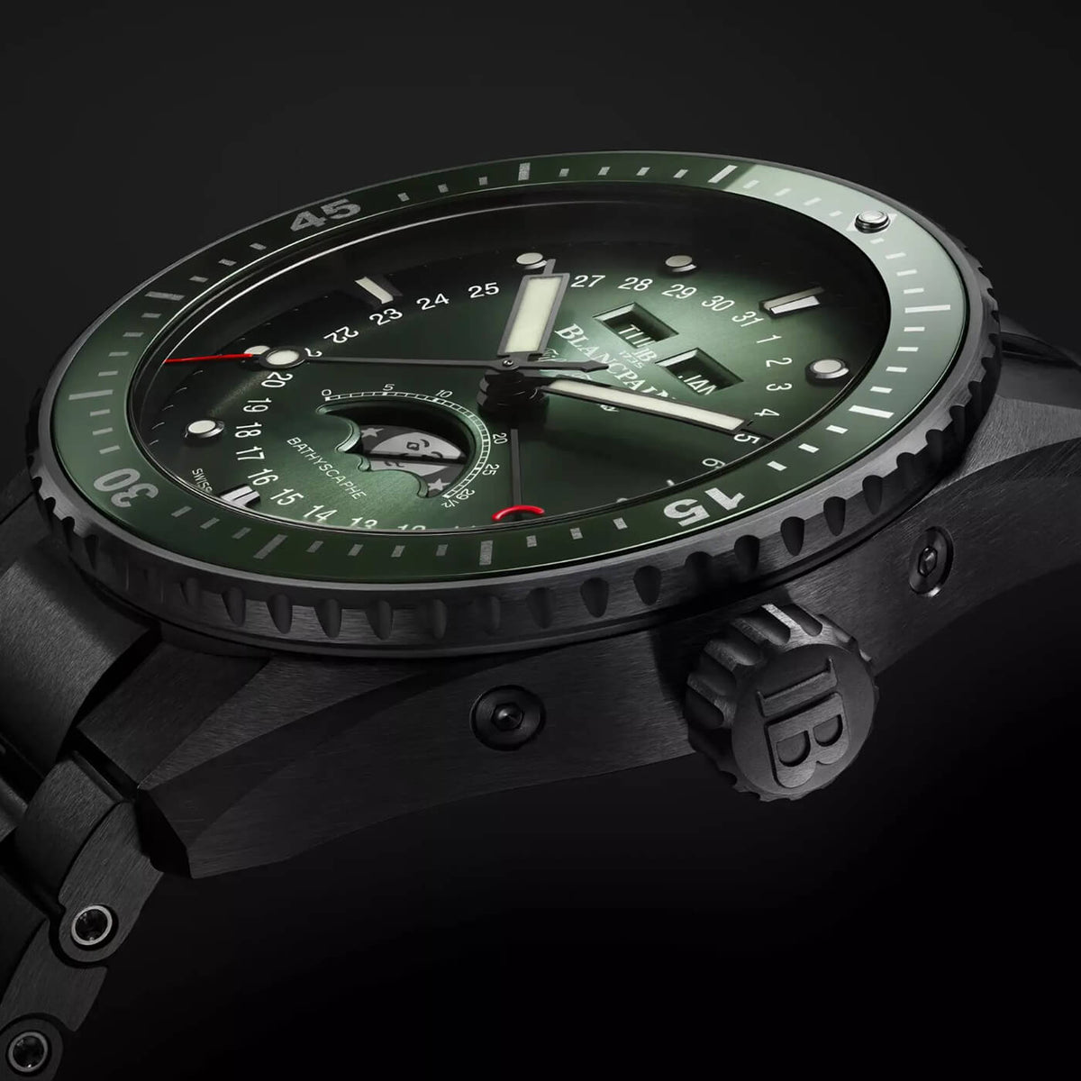 Blancpain Fifty Fathoms Bathyscaphe Quantième Complet Phases de Lune 5054 0153 01S