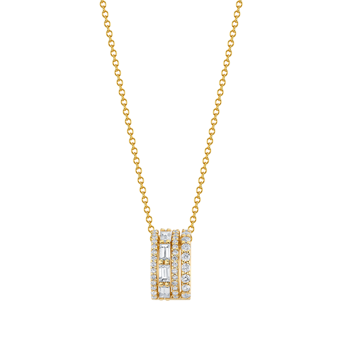 deBoulle Collection Diamond Roll Pendant