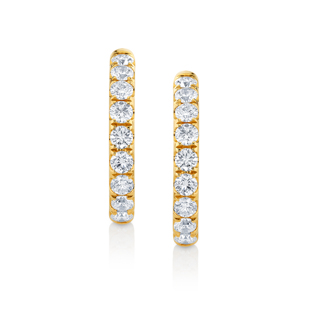 deBoulle Collection Everlasting Diamond Hoop Earrings