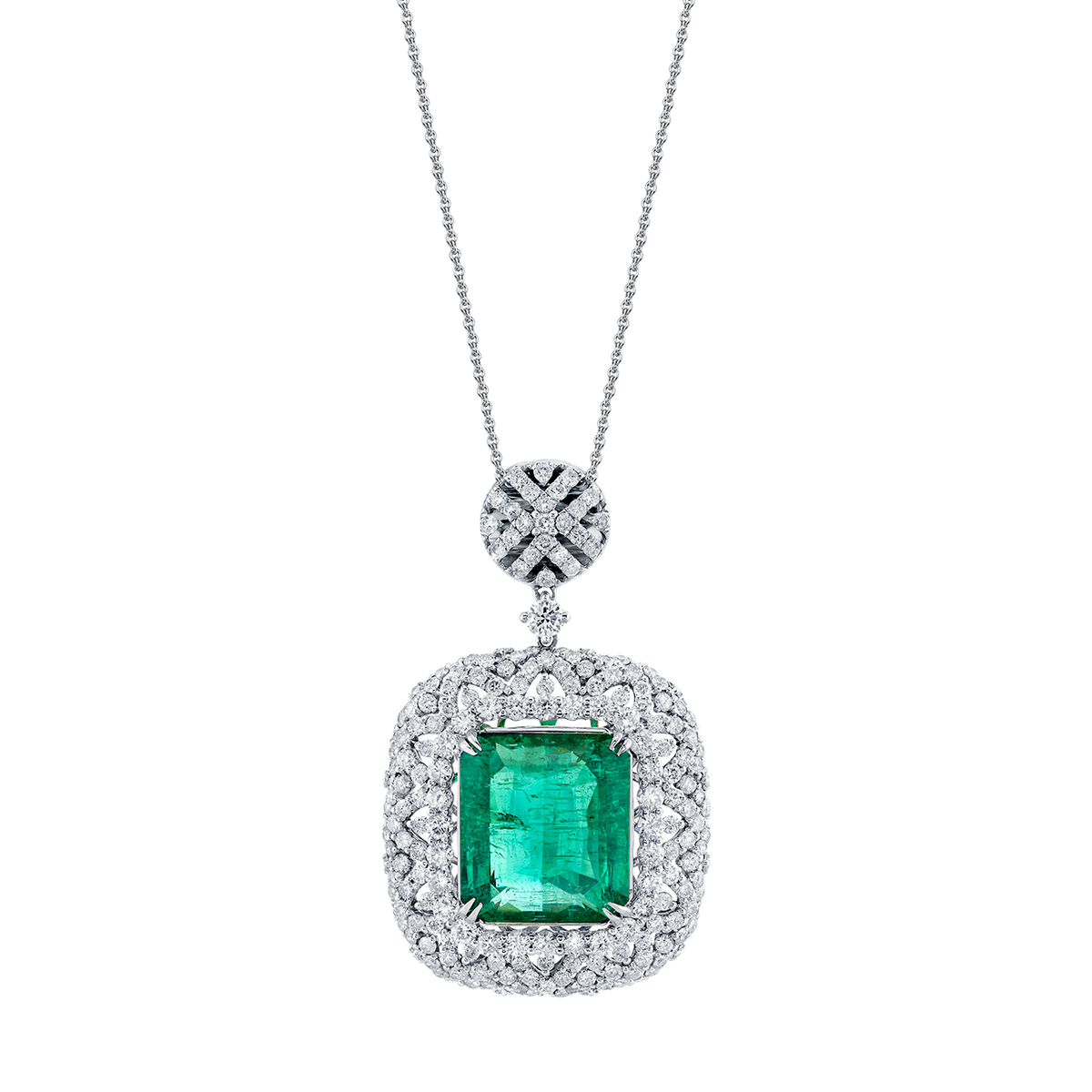 deBoulle High Jewelry Emerald Pendant