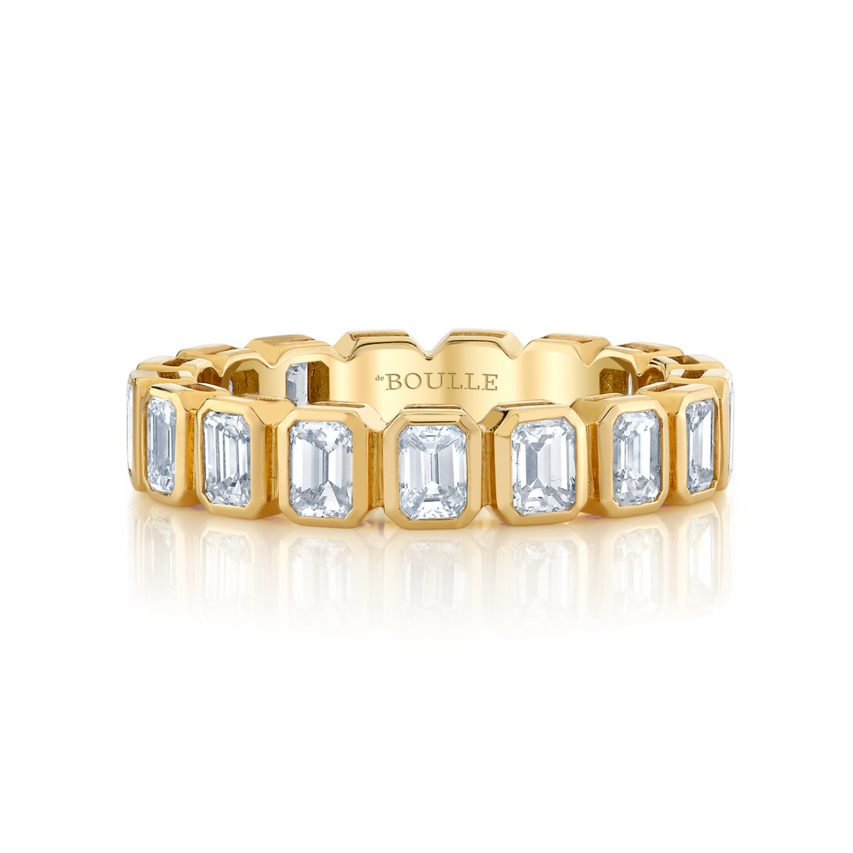 deBoulle Collection Emerald Cut Diamond Band