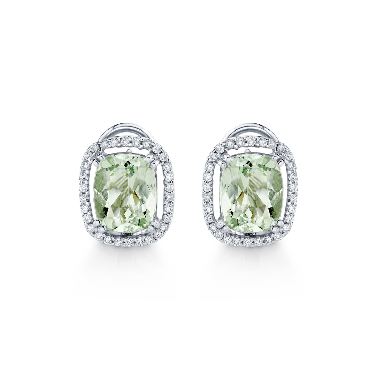 deBoulle Collection Beryl and Diamond Earrings