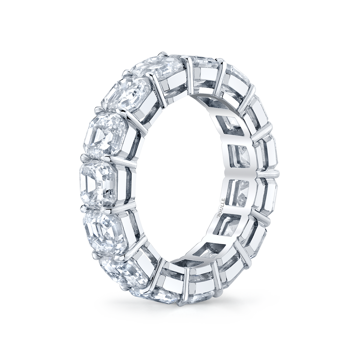 deBoulle Bridal Collection Eternity Band with Asscher Cut Diamonds