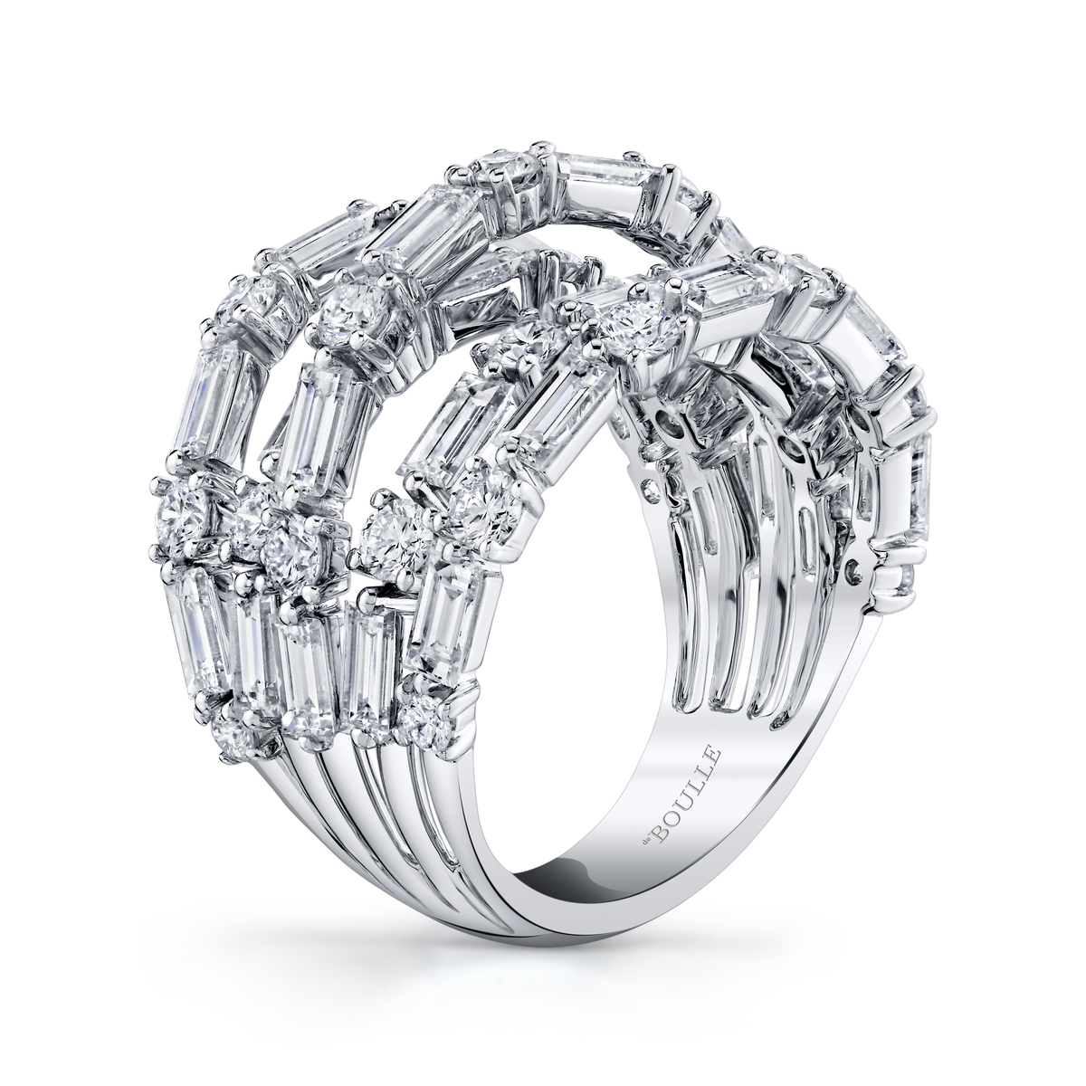 deBoulle Collection Diamond Five Row RIng