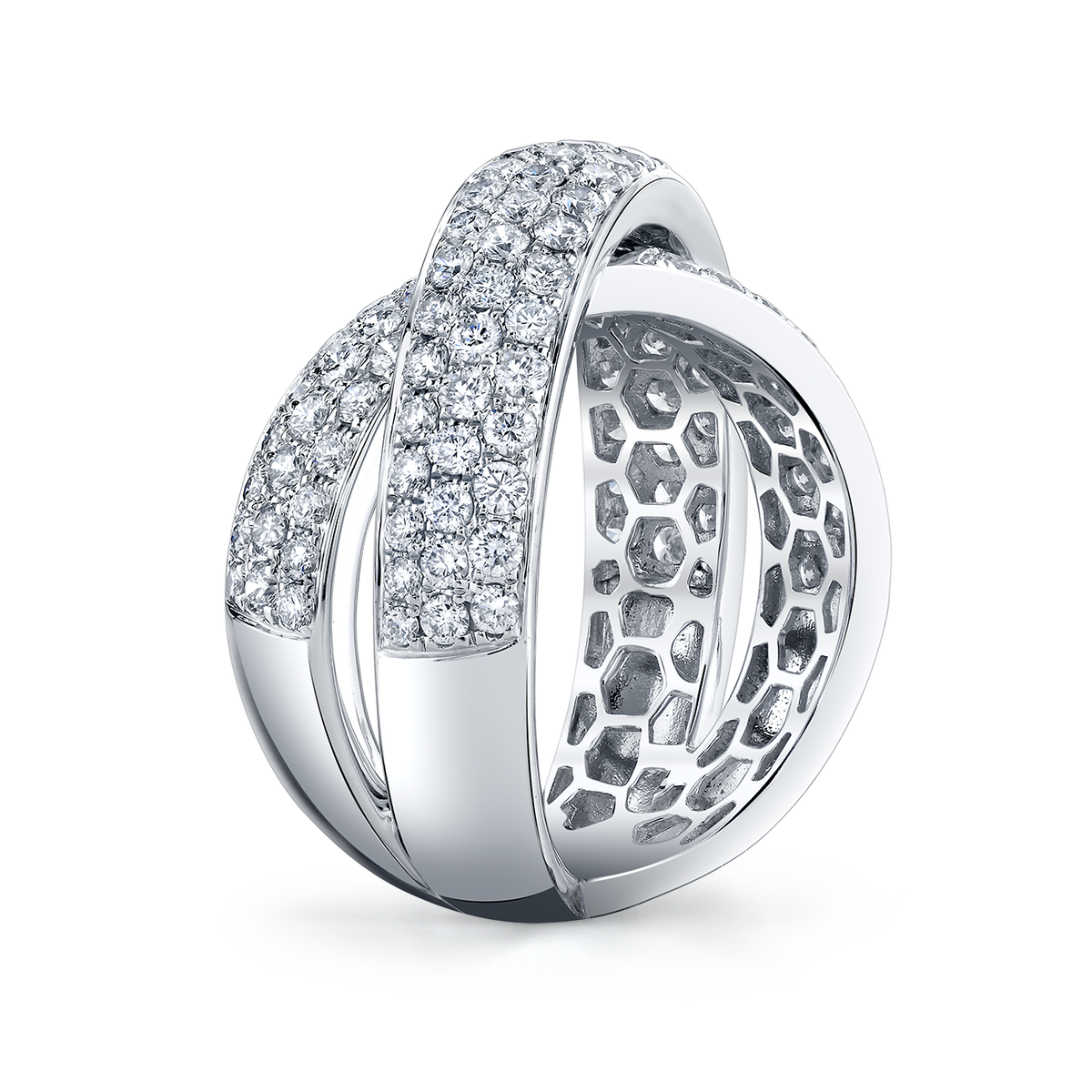 deBoulle Collection Diamond Infinity Crossover Ring