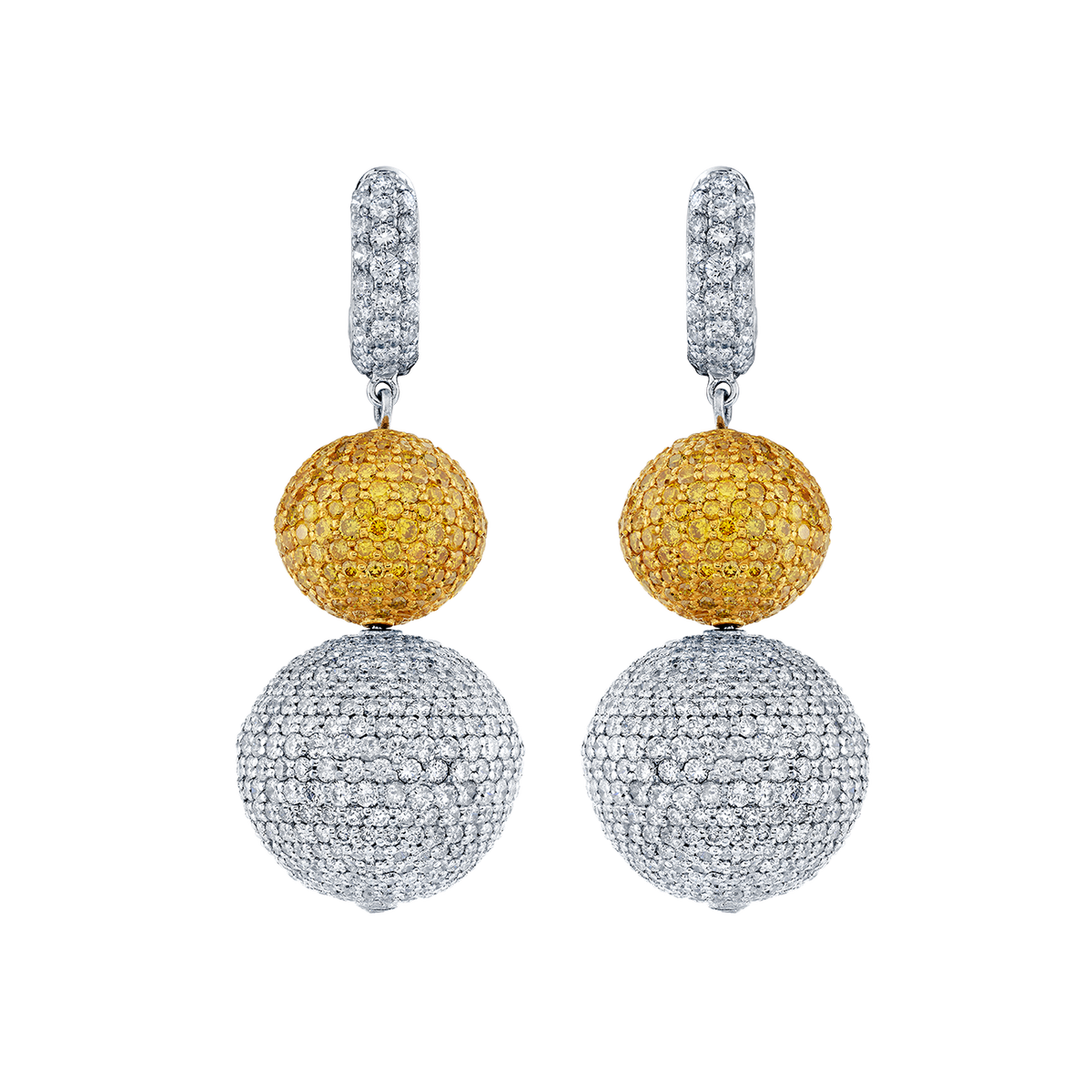 deBoulle High Jewelry Disco Ball Earrings