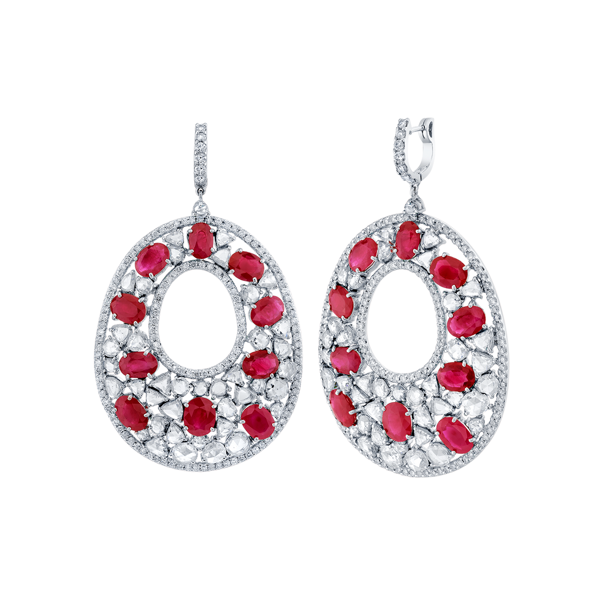 deBoulle High Jewelry Fire and Ice Earrings