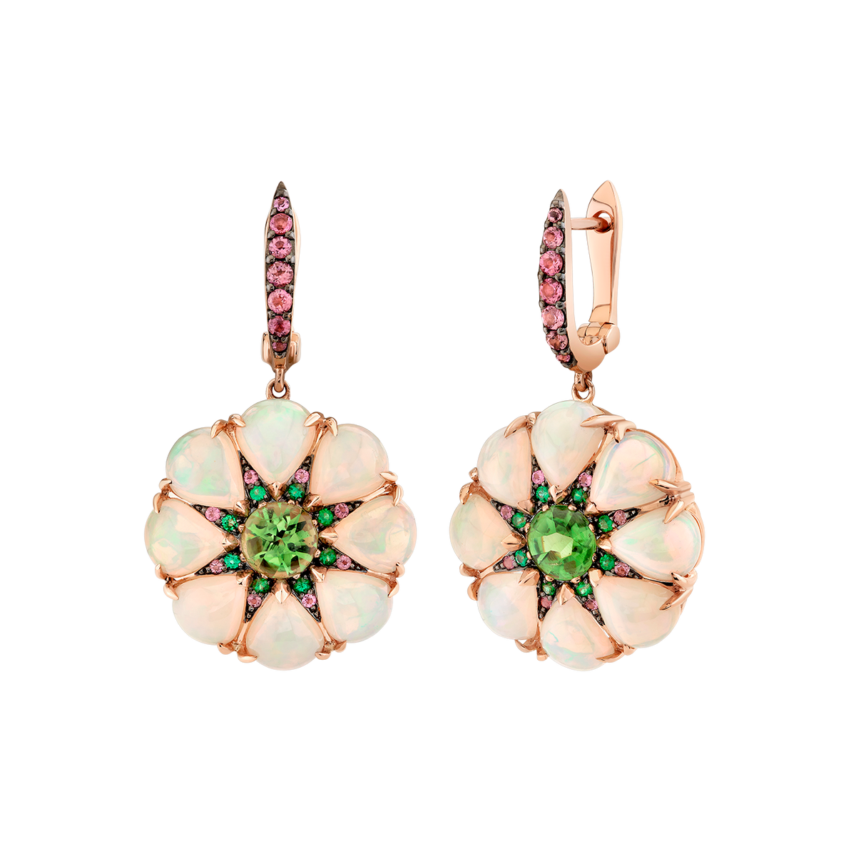 deBoulle Collection Floral Opal Earrings