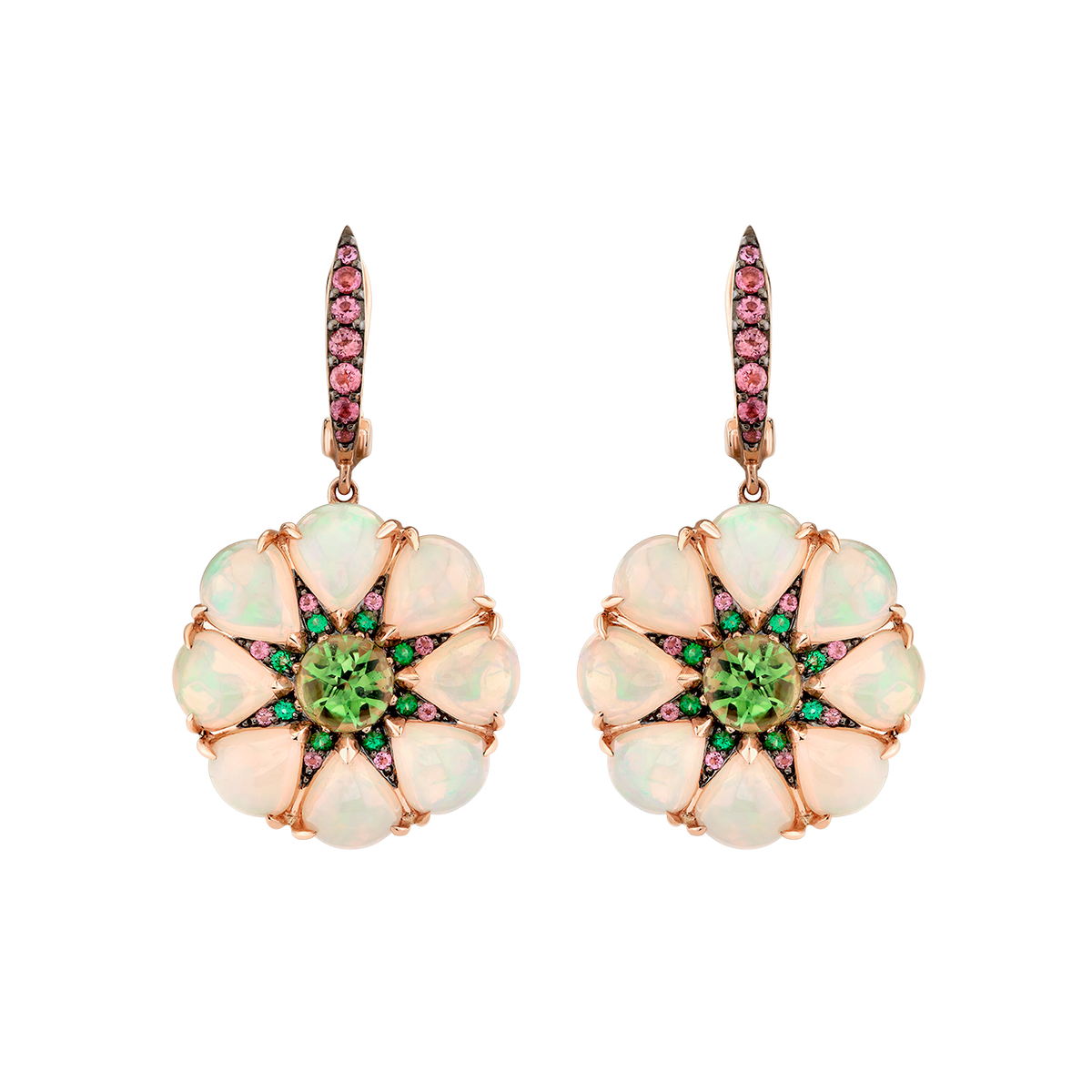 deBoulle Collection Floral Opal Earrings