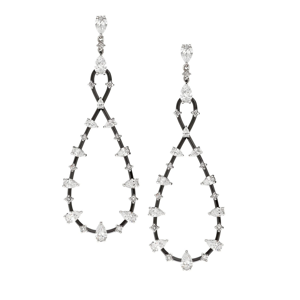 Mariani Diamond Infinity Drop Earrings