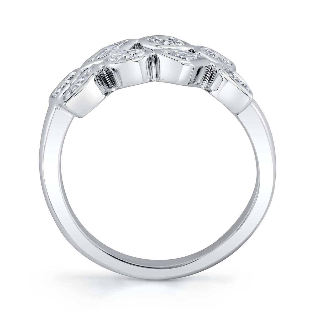 deBoulle Collection Overlapping Mixed Cut Diamond Ring