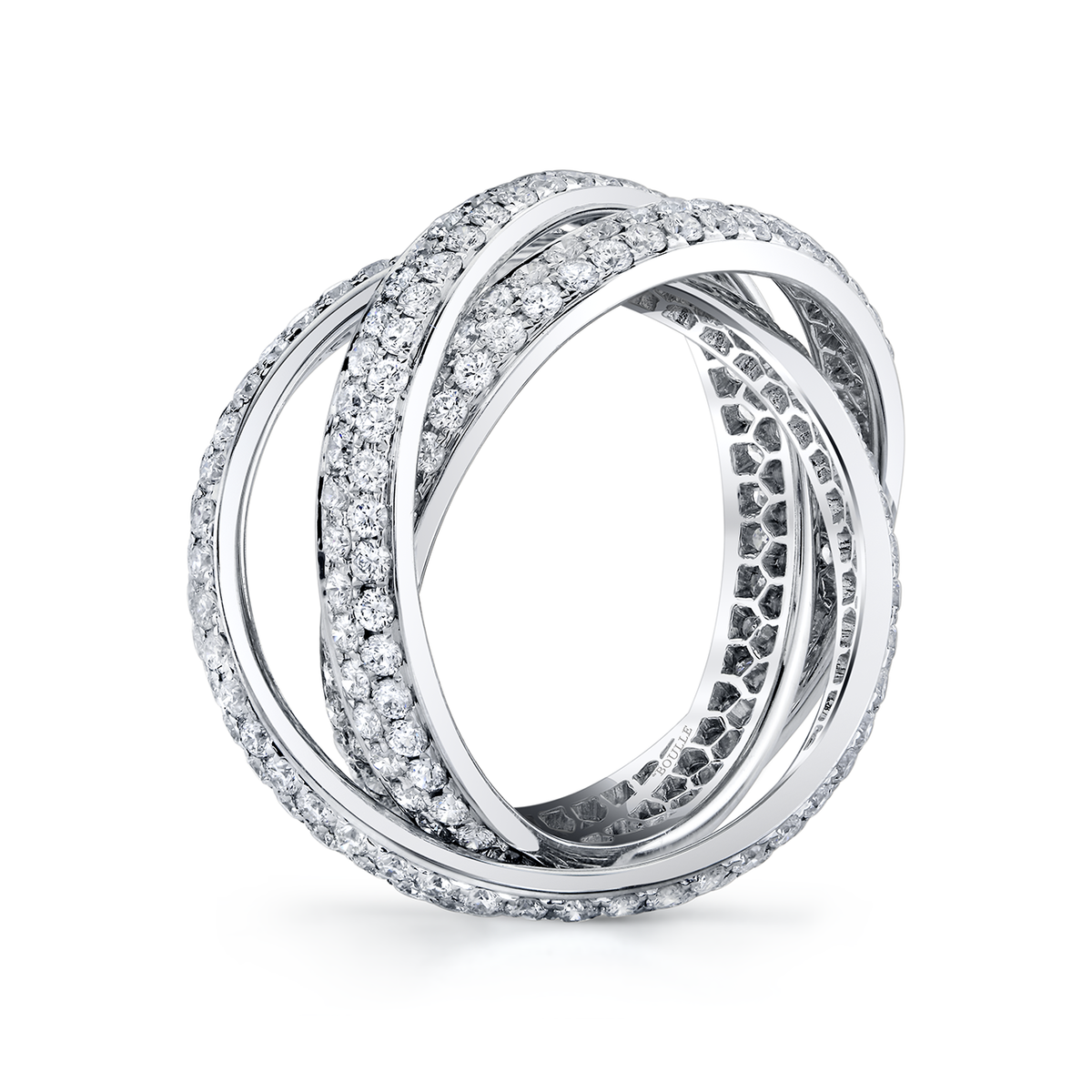 deBoulle Collection Diamond Interlocked Band