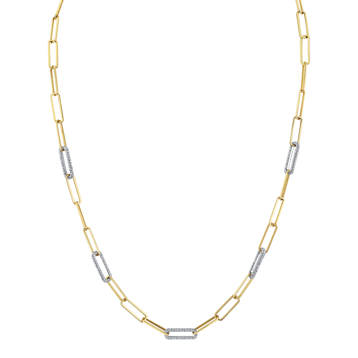 deBoulle Collection Five Diamond Link Necklace