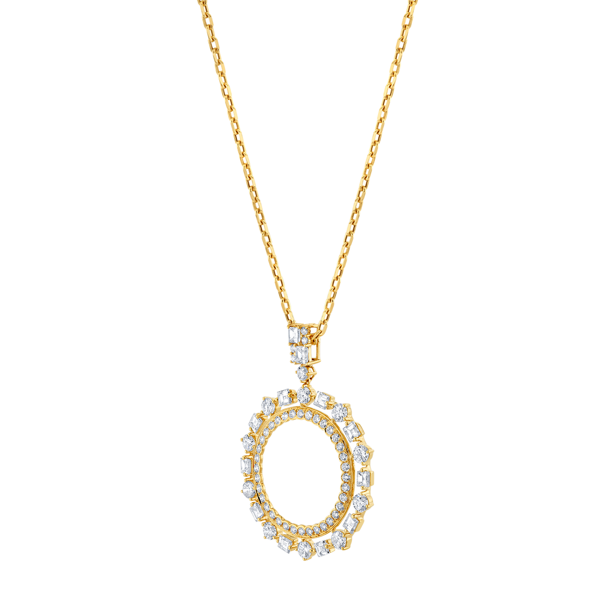 deBoulle Collection Inner Circle Pendant in Yellow Gold