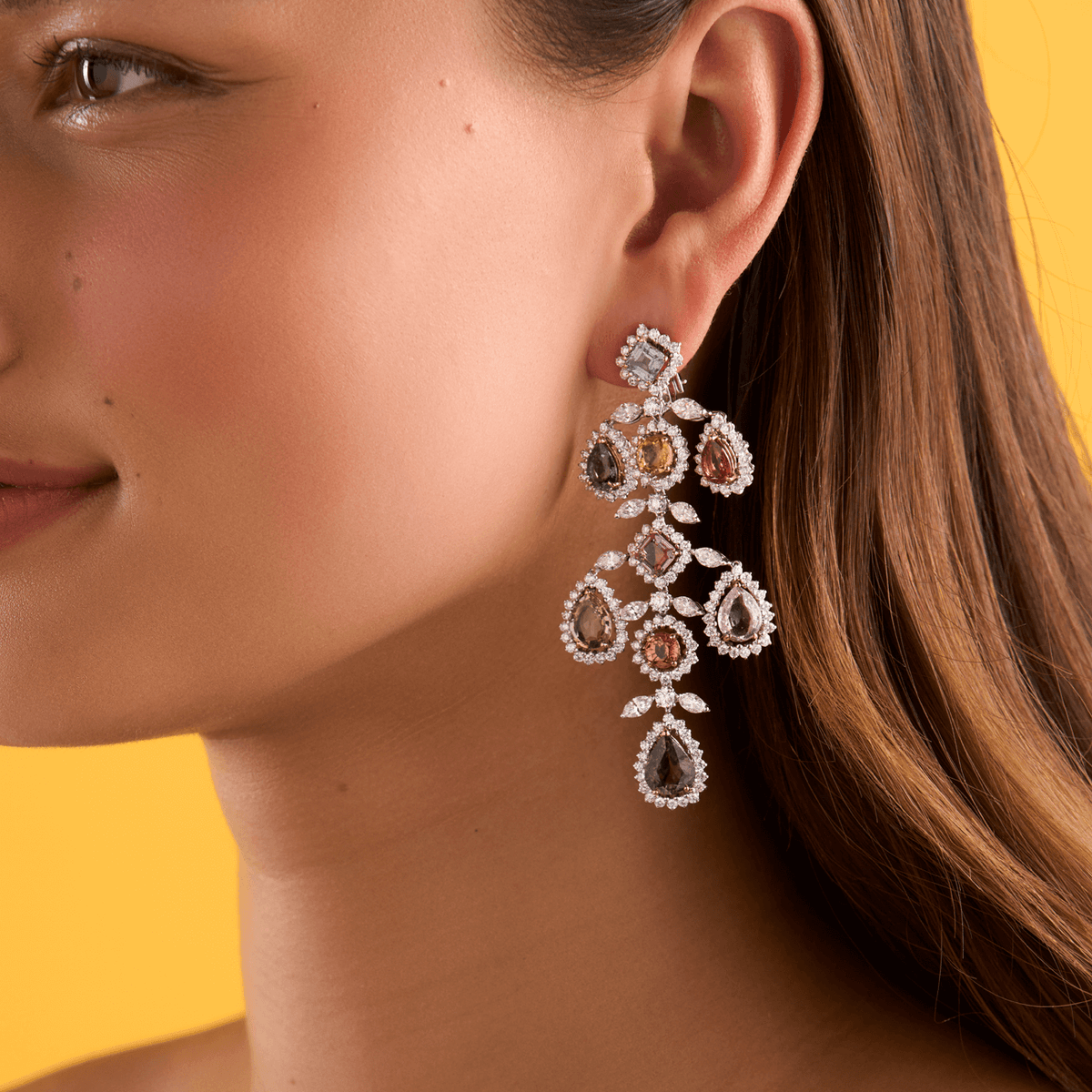 deBoulle Collection Sapphire Chandelier Earrings