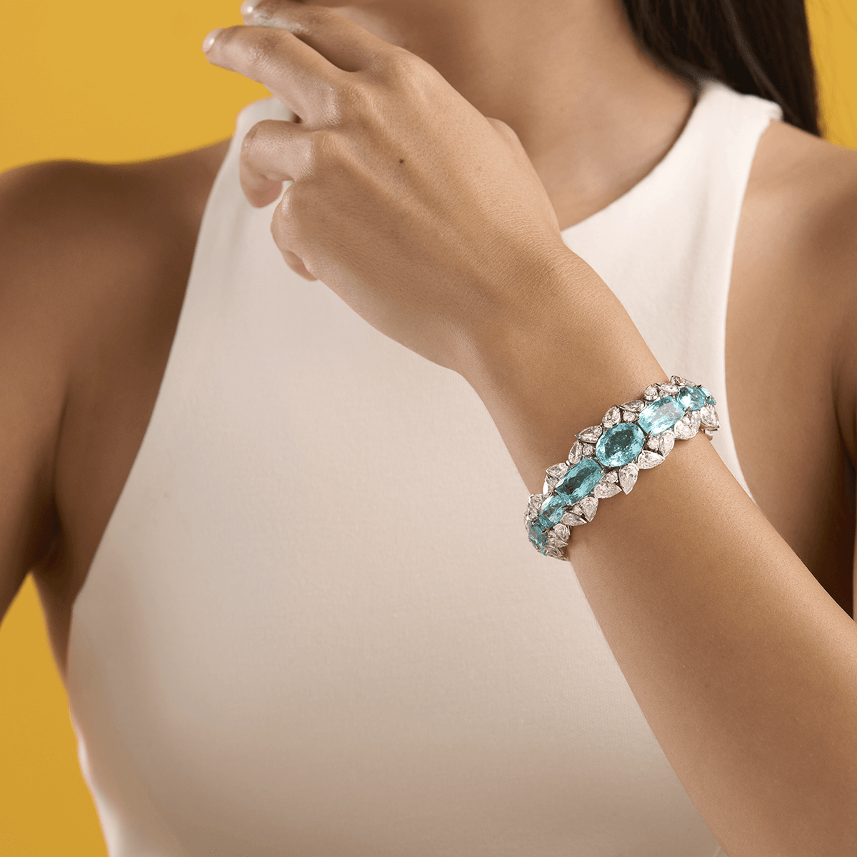 deBoulle High Jewelry Electric Blue Cuff