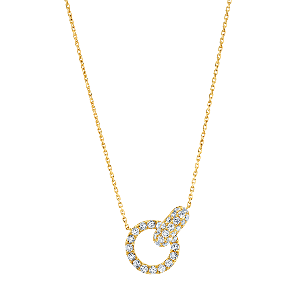 deBoulle Collection Harmony Diamond Necklace in Yellow Gold