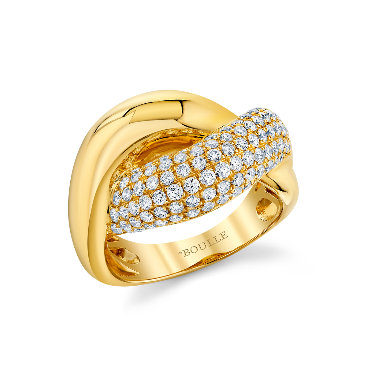 deBoulle Collection Continuum Crossover Diamond Ring in Yellow Gold