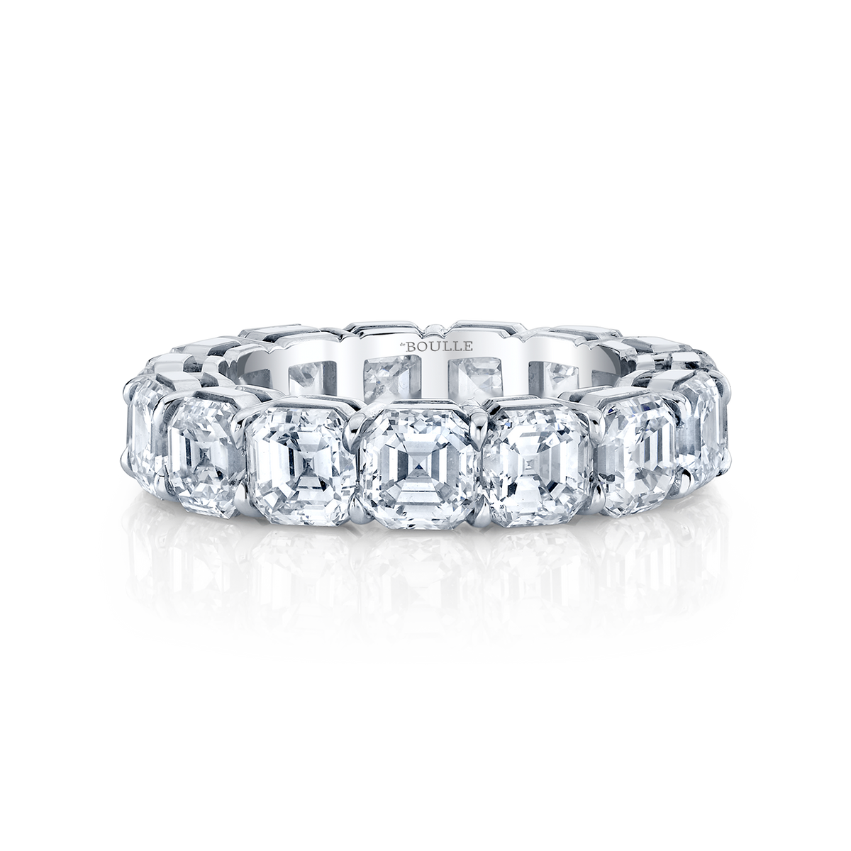 deBoulle Bridal Collection Eternity Band with Asscher Cut Diamonds
