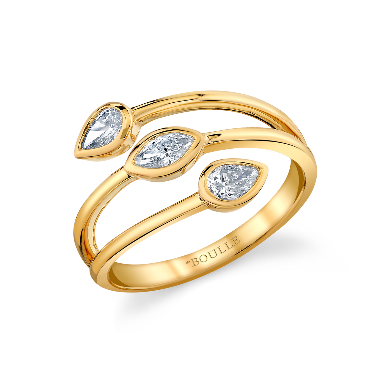 deBoulle Collection Triple Bypass Ring