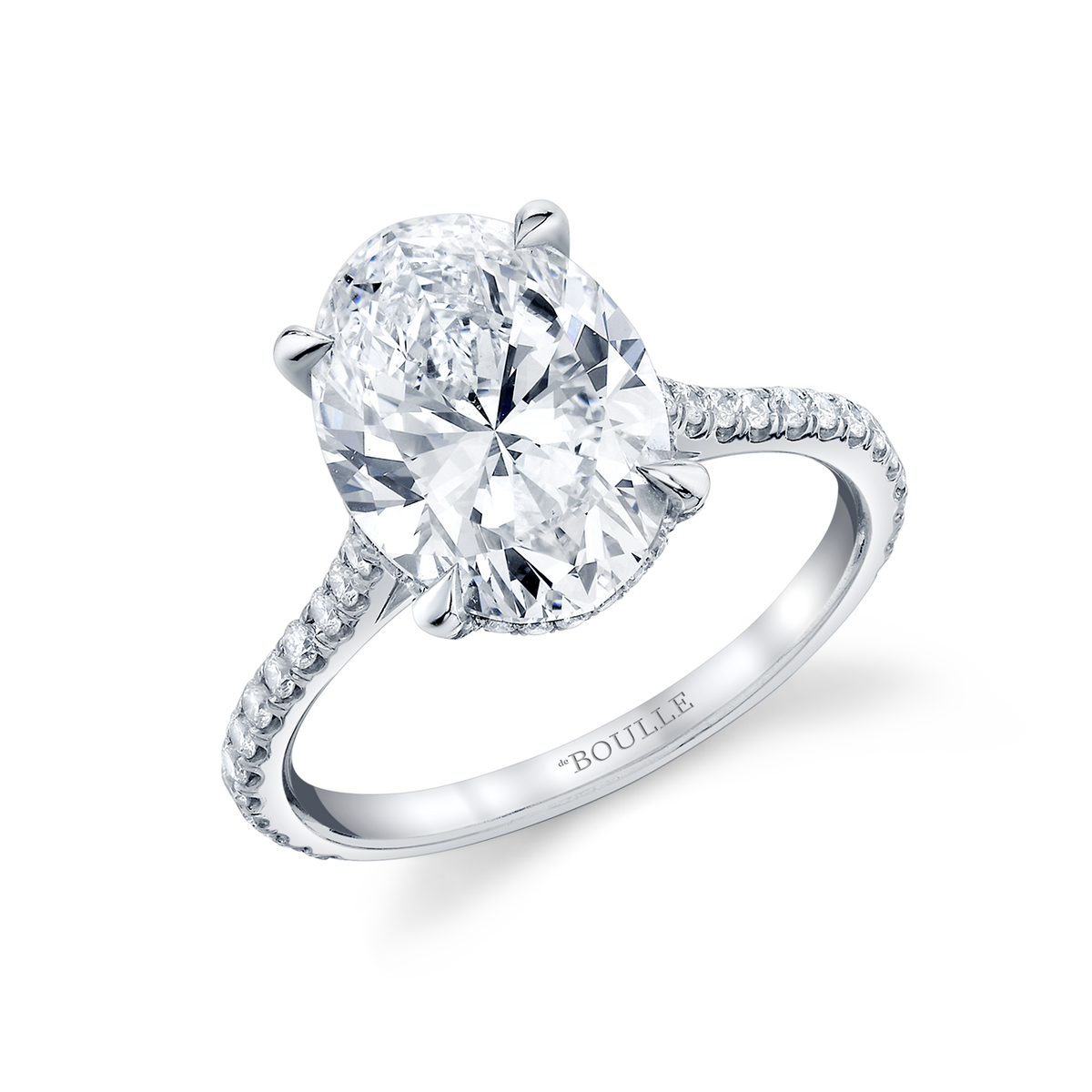 deBoulle High Jewelry Platinum Engagement Ring