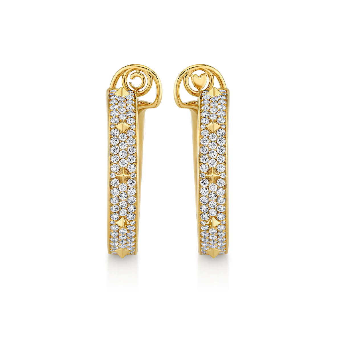 deBoulle Collection Diamond Pyramid Earrings