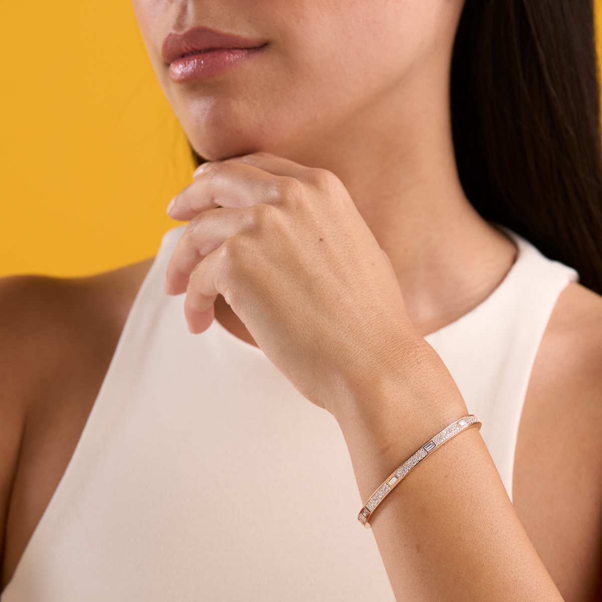 deBoulle Collection Signataire Stacking Bangle in Rose Gold