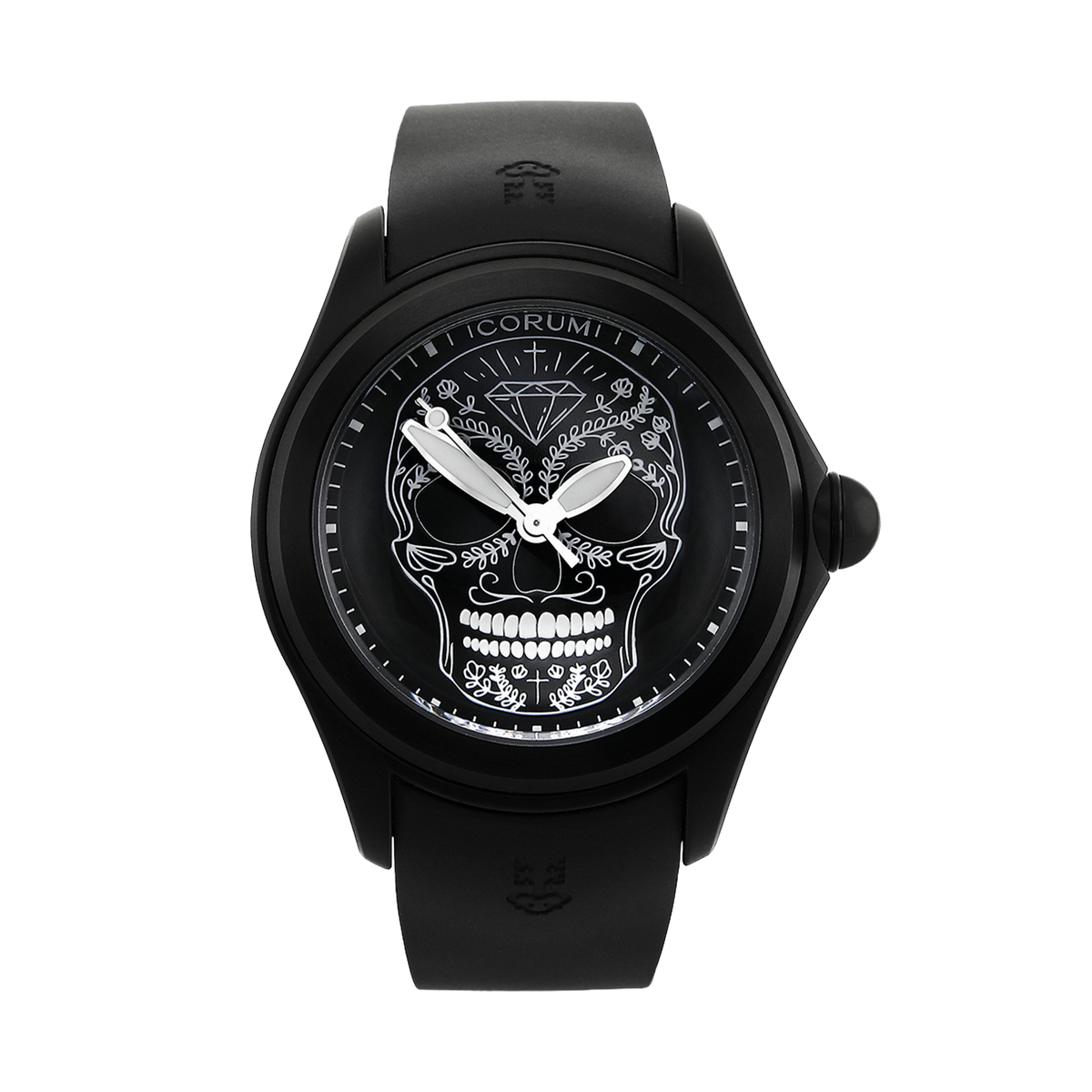 Pre-Owned Corum Bubble 47 Mexican Skull 082.310.98/0371 SM01