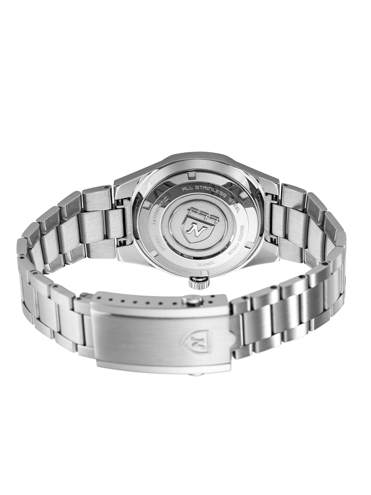 Nivada Grenchen F77 Blue With Date